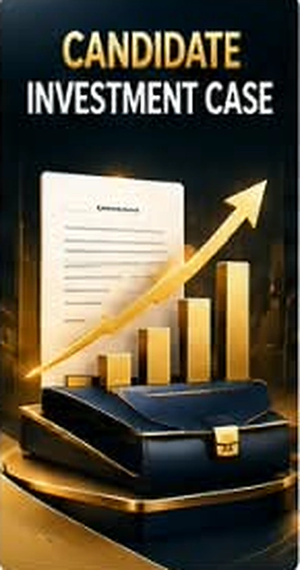 Candidate Investment Case product mockup