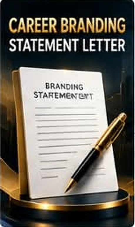 Career Branding Statement Letter product mockup